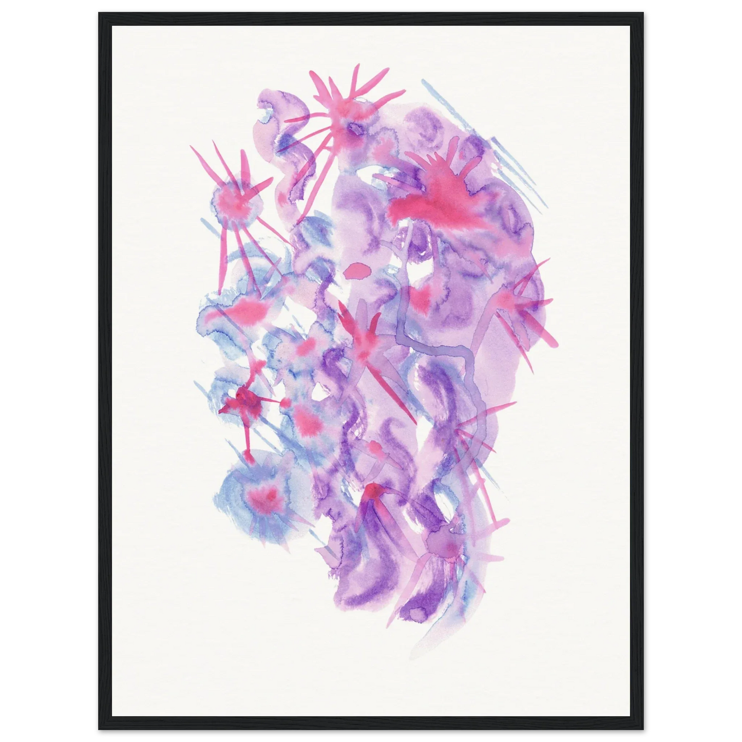 Affiche Encadrée Museum-Quality Matte Paper Wooden Framed Nebuleuse Pourpre - Laure Leprince - Artiste Peintre