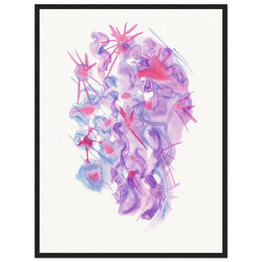 Affiche Encadrée Museum-Quality Matte Paper Wooden Framed Nebuleuse Pourpre - Laure Leprince - Artiste Peintre