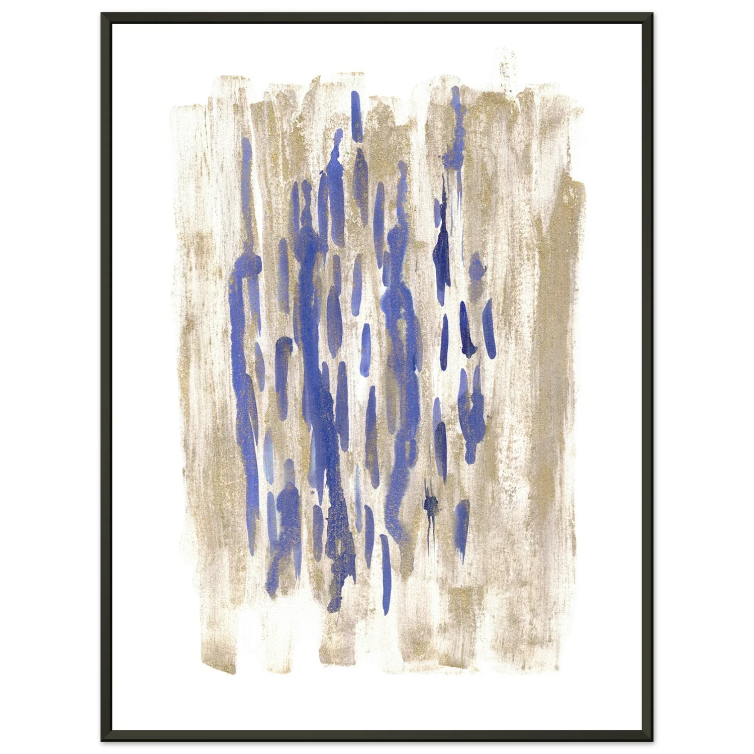 Classic Semi-Glossy Paper Metal Framed Poste Golden Drip - Laure Leprince - Artiste Peintre