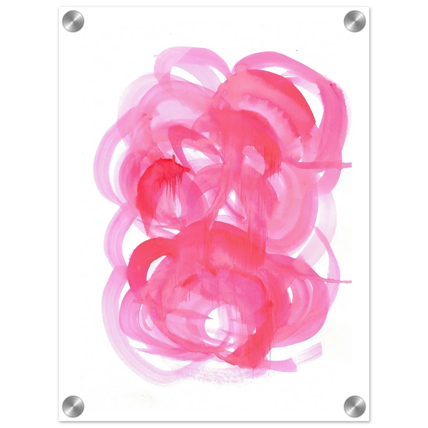 Impresion sur acrylique brillante Ruby Drift | Art contemporain par Laure Leprince - Laure Leprince - Artiste Peintre