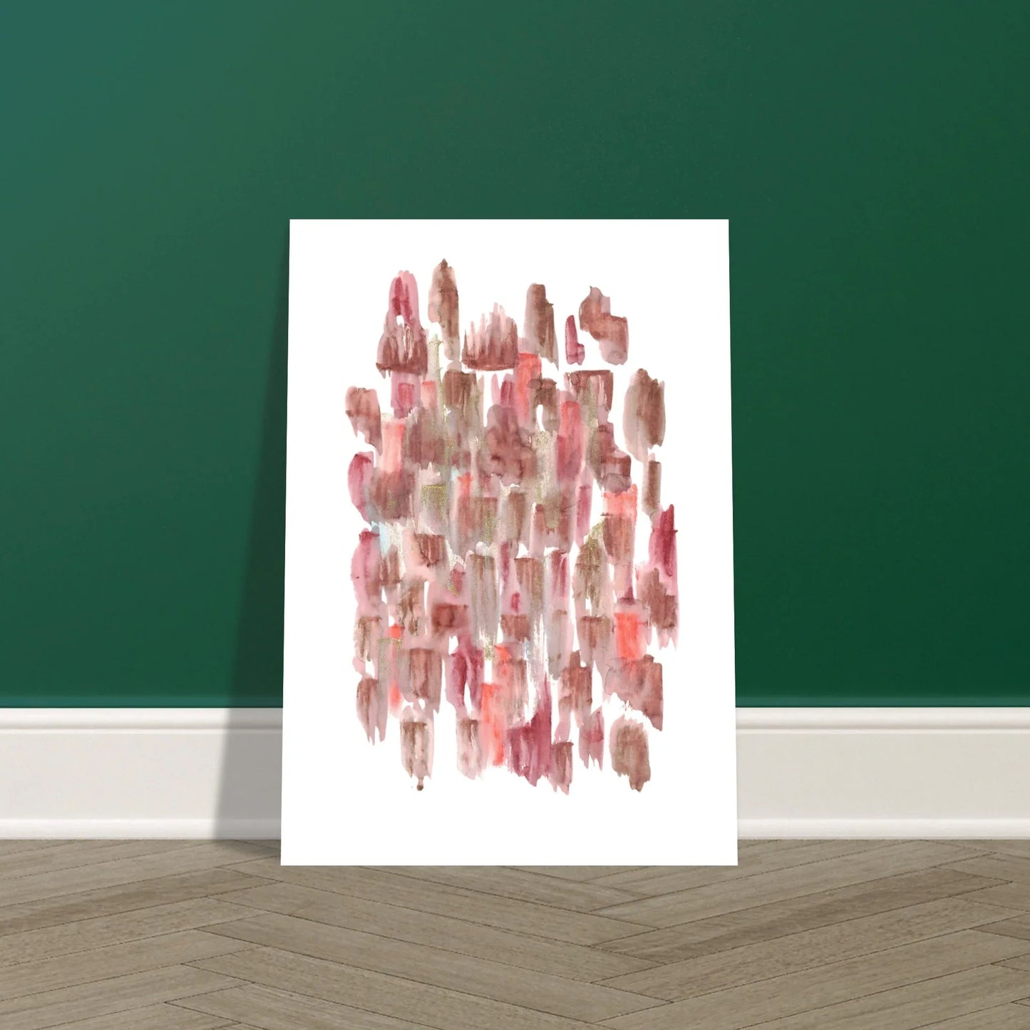 Affiche premium sur papier mat Terracotta Waves – Art mural de qualité supérieure - Laure Leprince - Artiste Peintre