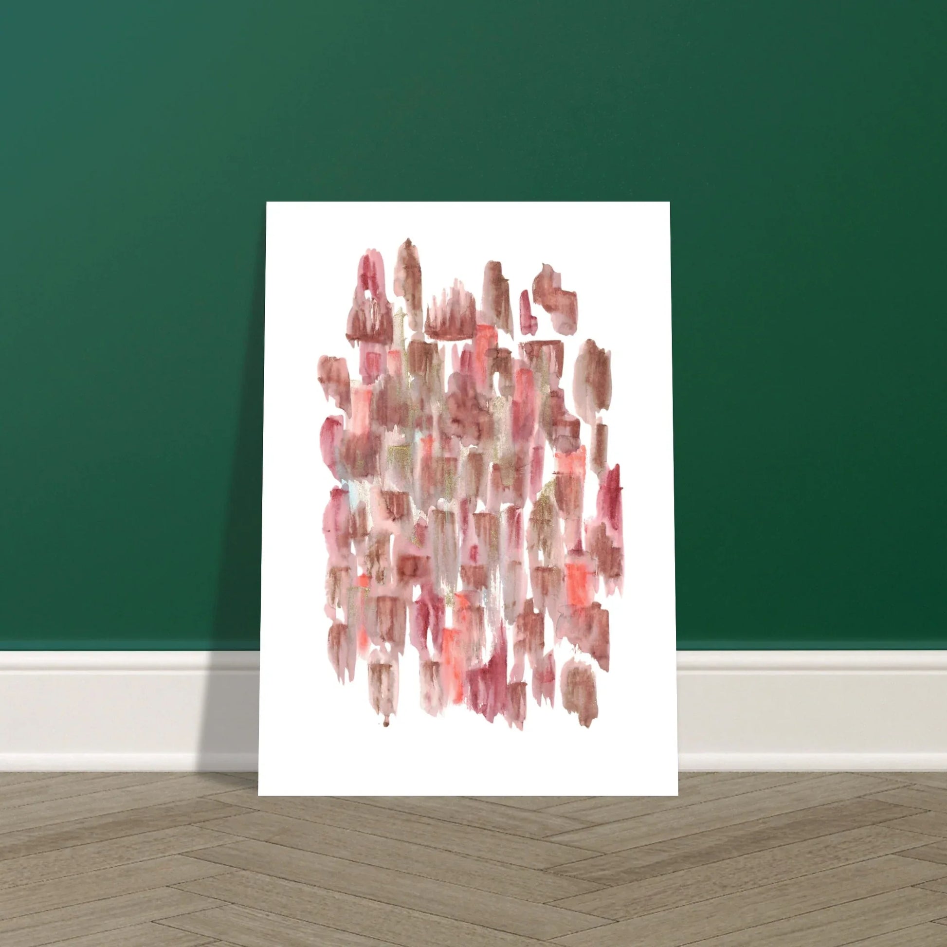 Affiche premium sur papier mat Terracotta Waves – Art mural de qualité supérieure - Laure Leprince - Artiste Peintre