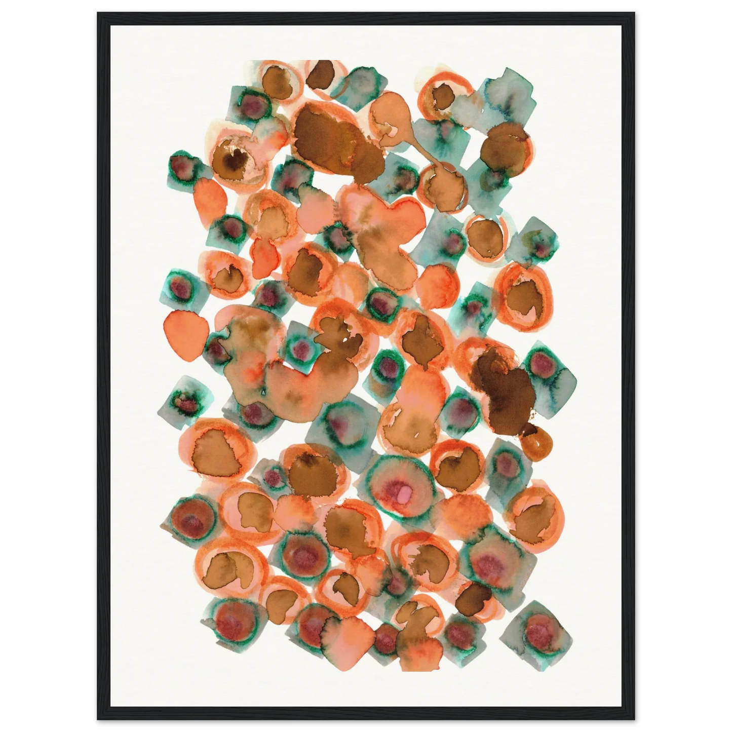 Museum-Quality Matte Paper Wooden Framed Poste Constellation D'ambre - Laure Leprince - Artiste Peintre