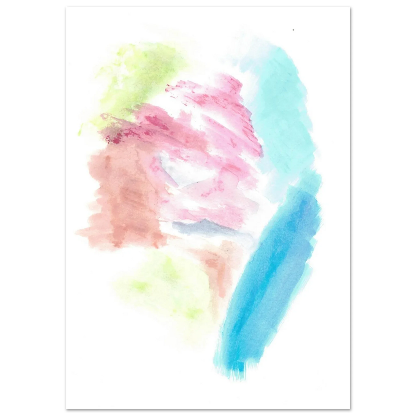 Premium Matte Paper Poster Aquarelle Originale RDJ3-3 - Laure Leprince - Artiste Peintre