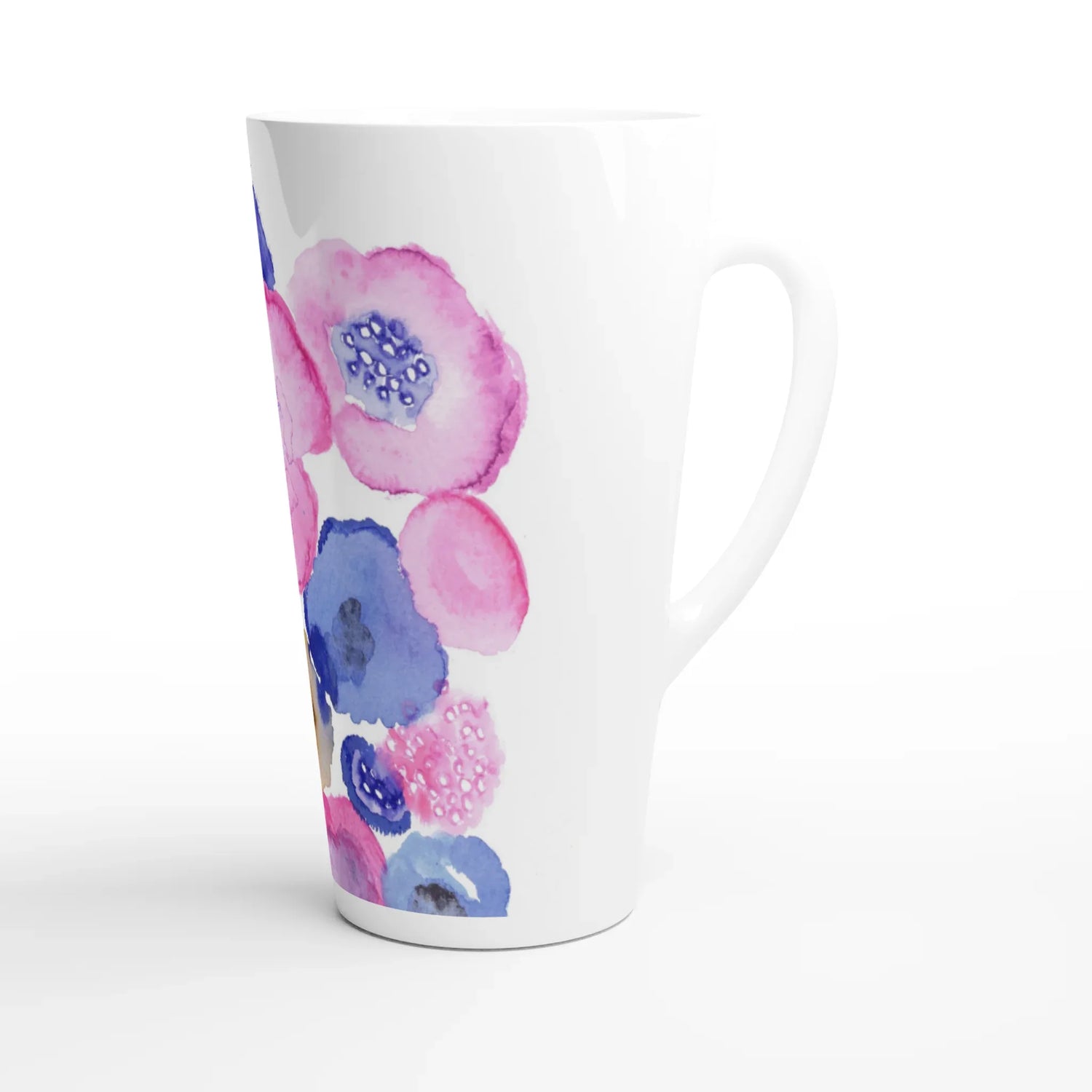 Mug à Latte en Céramique Blanche 500 ml boreales – Élégant, durable et brillant - Laure Leprince - Artiste Peintre