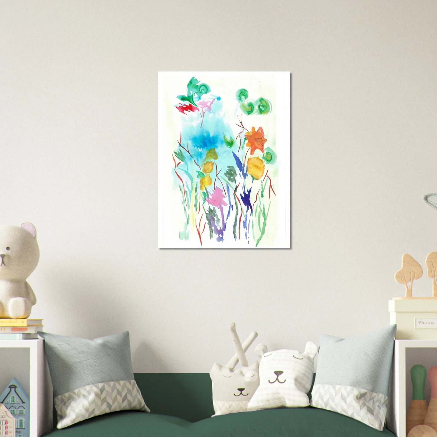 Affiche premium sur papier mat Jardin Lumineux– Art mural de qualité supérieure - Laure Leprince - Artiste Peintre