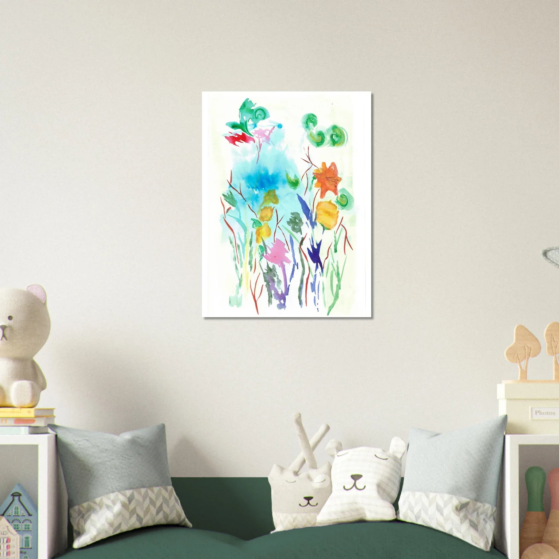 Affiche premium sur papier mat Jardin Lumineux– Art mural de qualité supérieure - Laure Leprince - Artiste Peintre