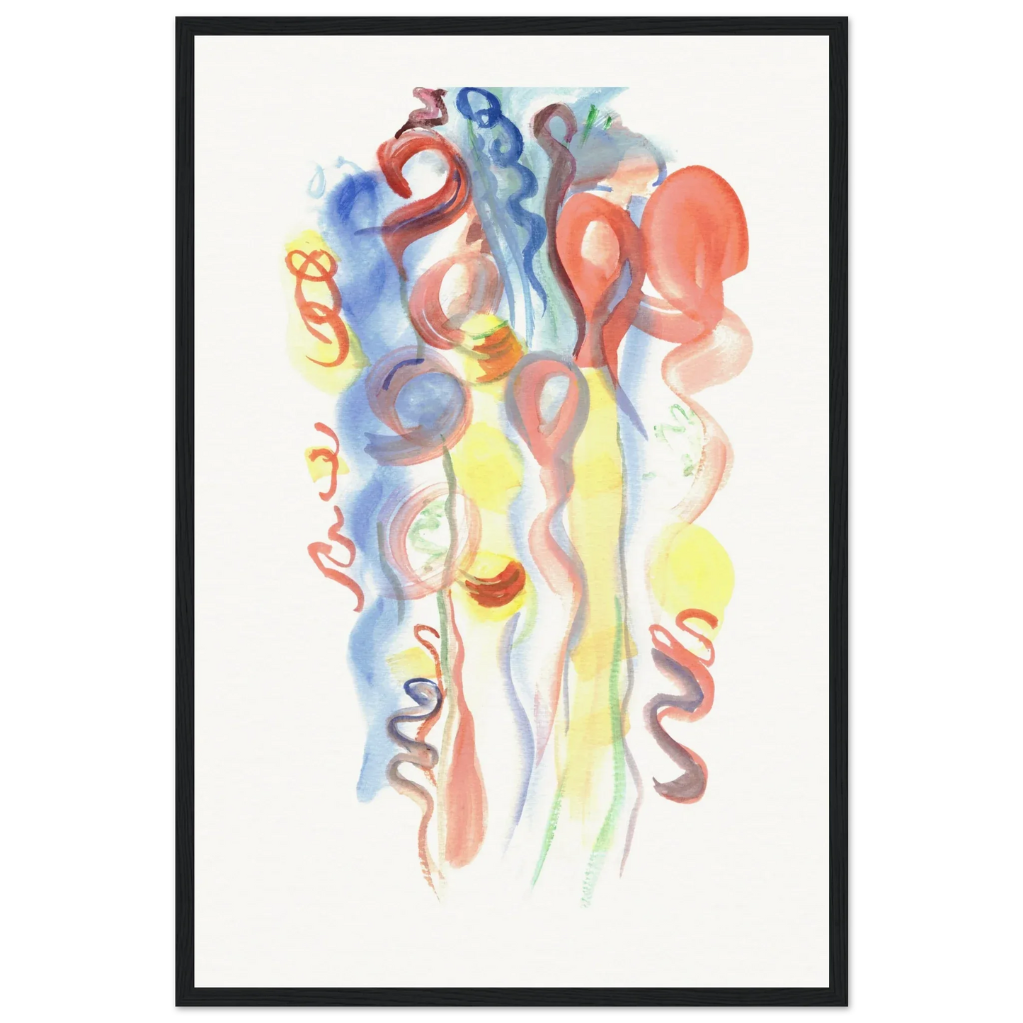 Affiche Encadrée Museum-Quality Matte Paper Wooden Framed Poste Urban Parade - Laure Leprince - Artiste Peintre