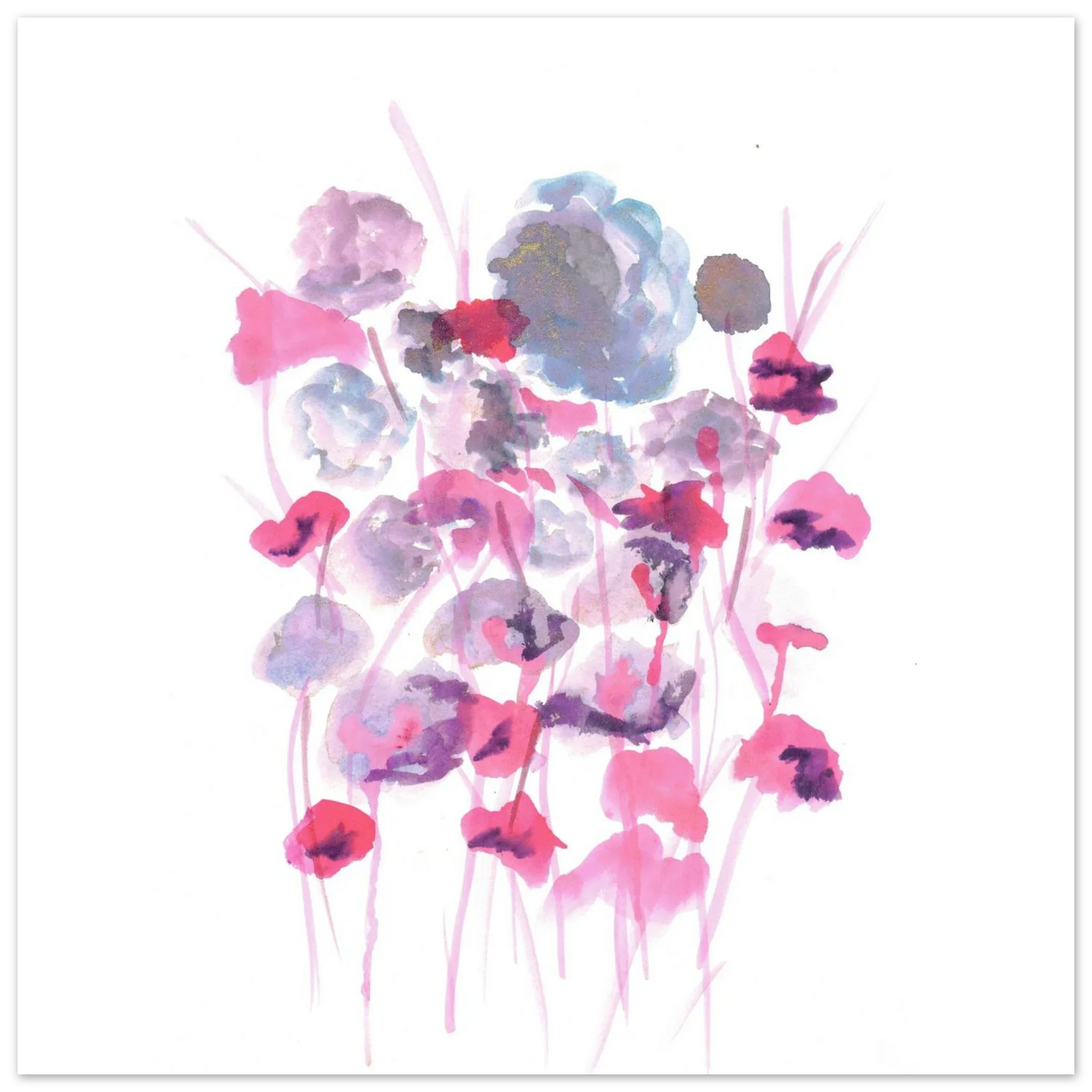 Premium Matte Paper Poster Aquarelle Originale RDJ3-12 - Laure Leprince - Artiste Peintre