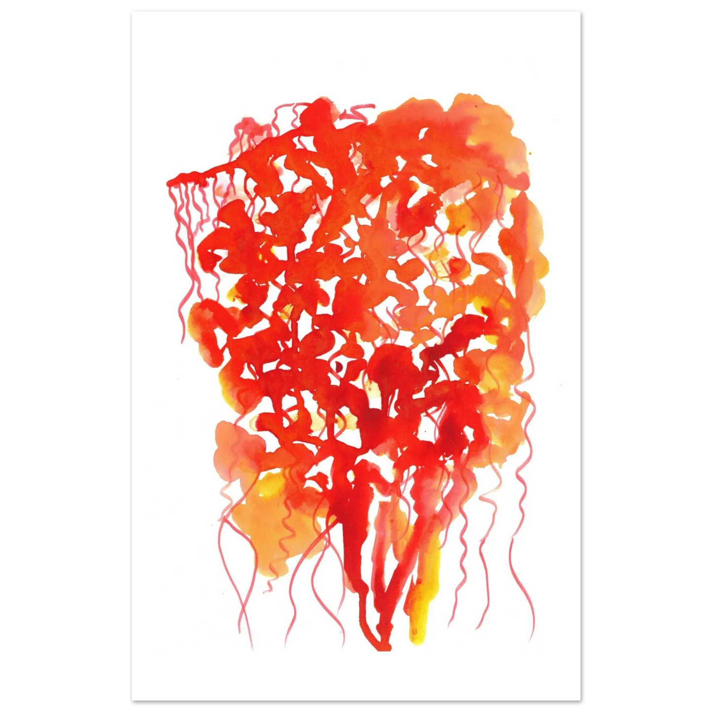 Premium Matte Paper Poster Aquarelle Originale RDJ3-13 - Laure Leprince - Artiste Peintre