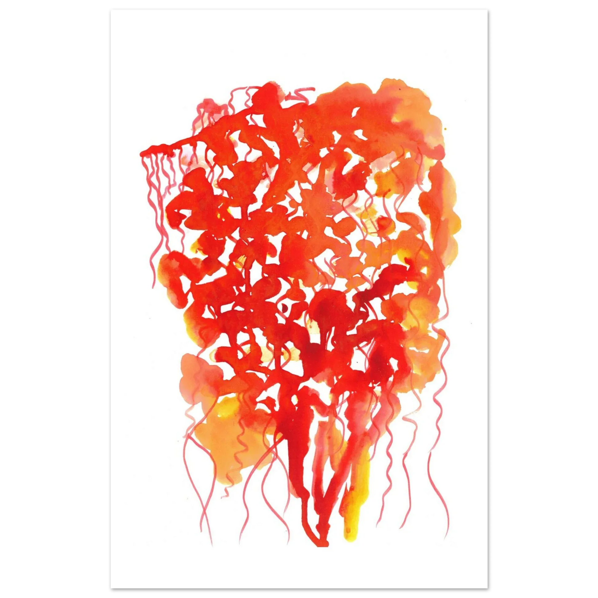 Premium Matte Paper Poster Aquarelle Originale RDJ3-13 - Laure Leprince - Artiste Peintre