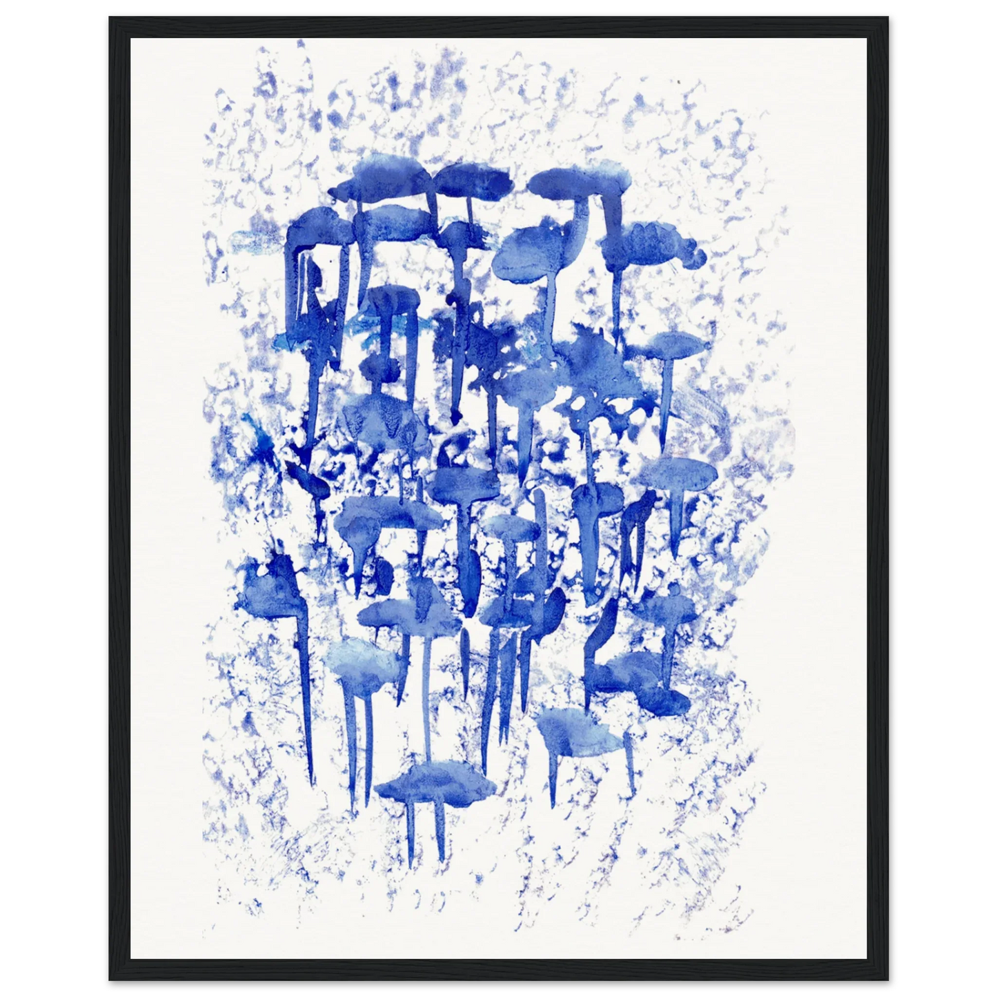 Affiche Encadrée Museum-Quality Matte Paper Wooden Framed Poste Forêt Indigo - Laure Leprince - Artiste Peintre