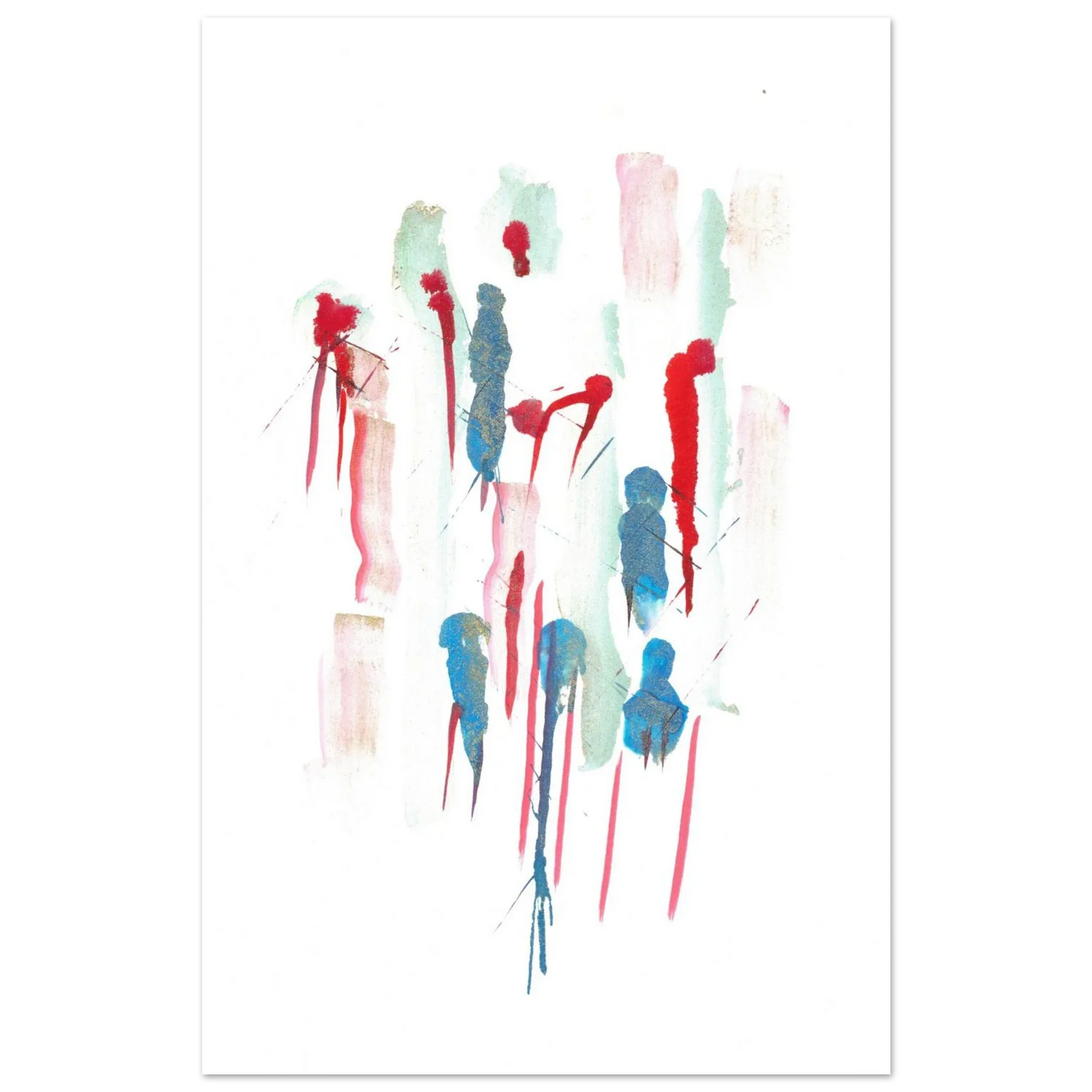 Premium Matte Paper Poster Aquarelle Originale RDJ3-9 - Laure Leprince - Artiste Peintre