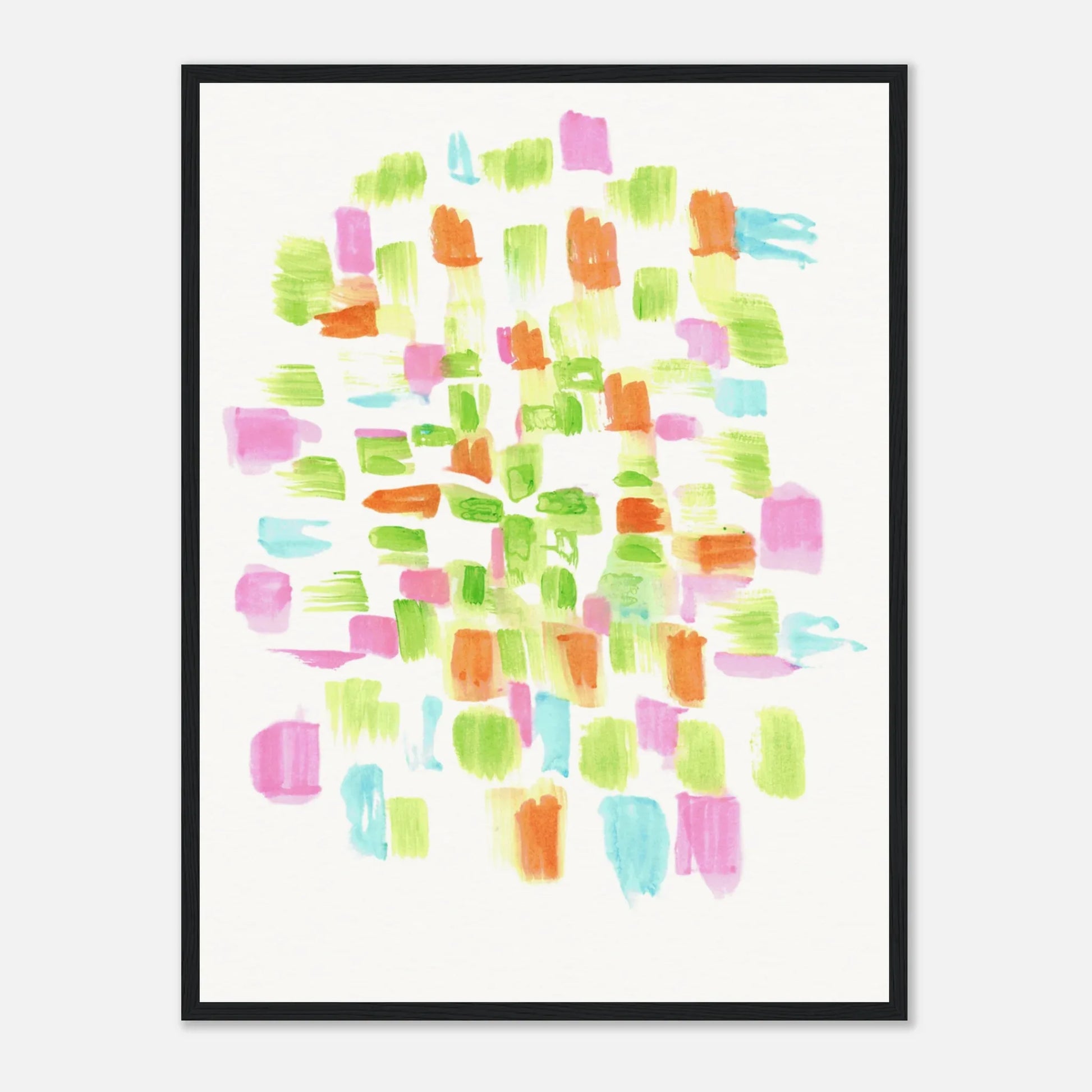 Affiche Encadrée Museum-Quality Matte Paper Wooden Framed Poste Pastel Mosaïc - Laure Leprince - Artiste Peintre