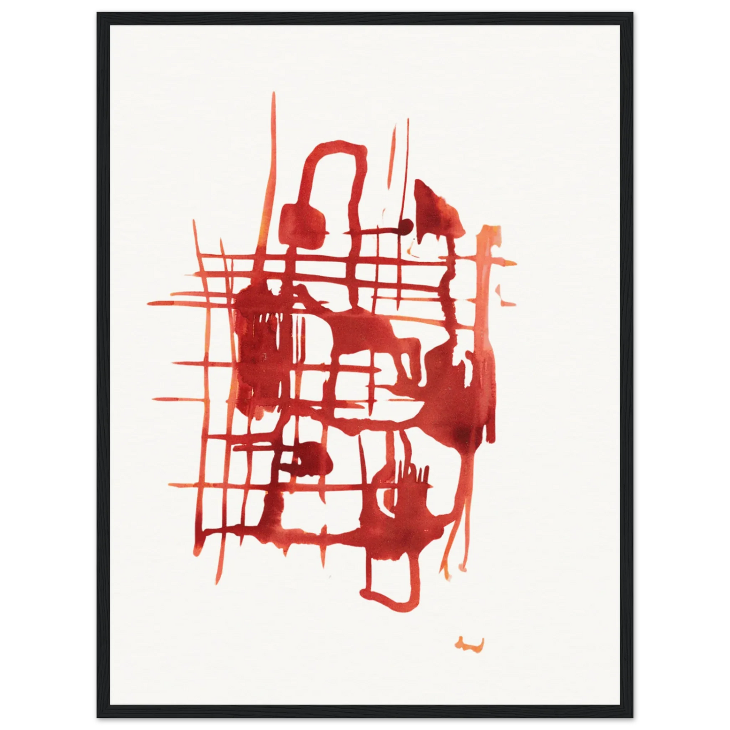 Affiche Encadrée Museum-Quality Matte Paper Wooden Framed Poste Solar Frame - Laure Leprince - Artiste Peintre