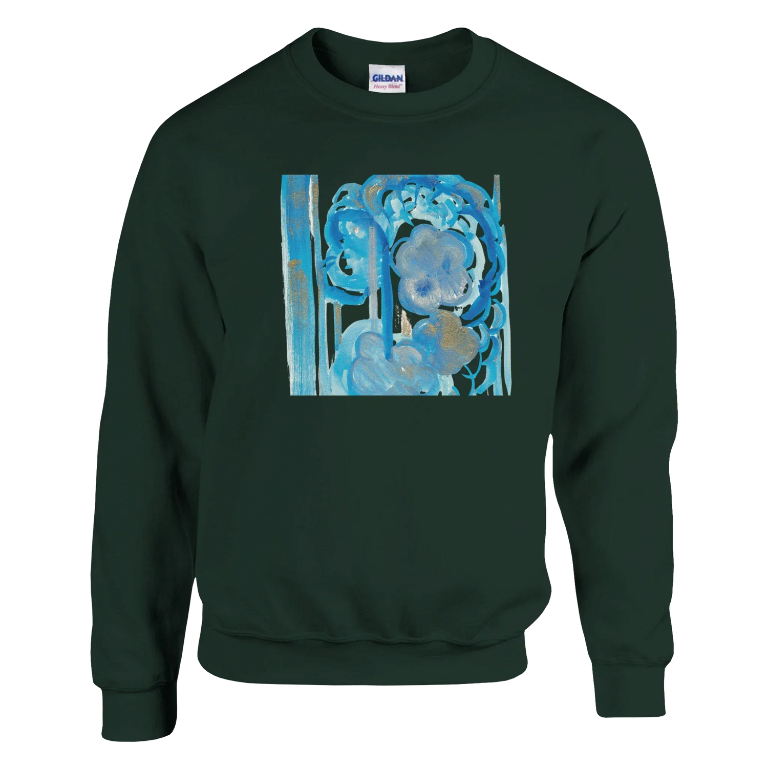 Sweatshirt Unisexe Classique Ocean Bloom – Impression Artistique Multicolore - Laure Leprince - Artiste Peintre