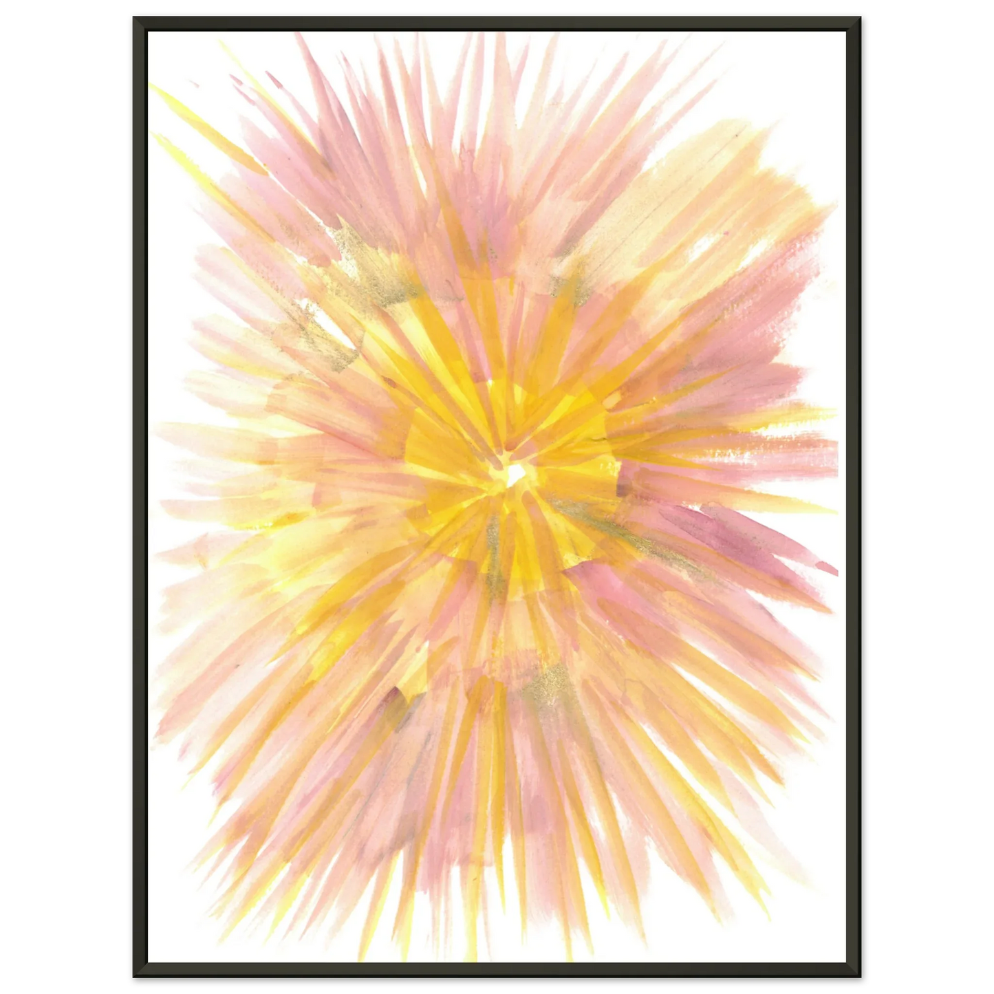 Classic Semi-Glossy Paper Metal Framed Poste Solar Bloom - Laure Leprince - Artiste Peintre