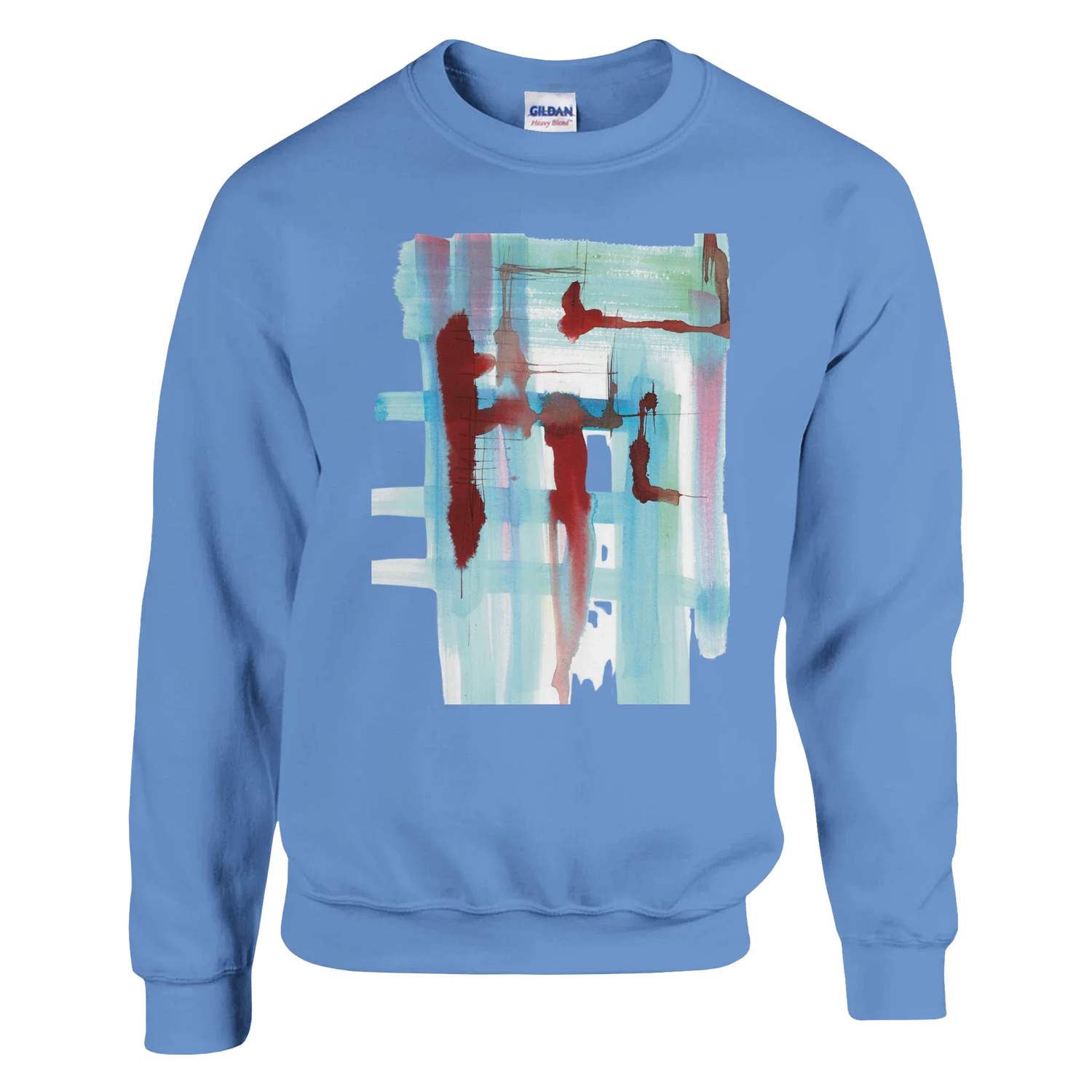 Sweatshirt Unisexe Classique Structres liquides – Impression Artistique Multicolore - Laure Leprince - Artiste Peintre