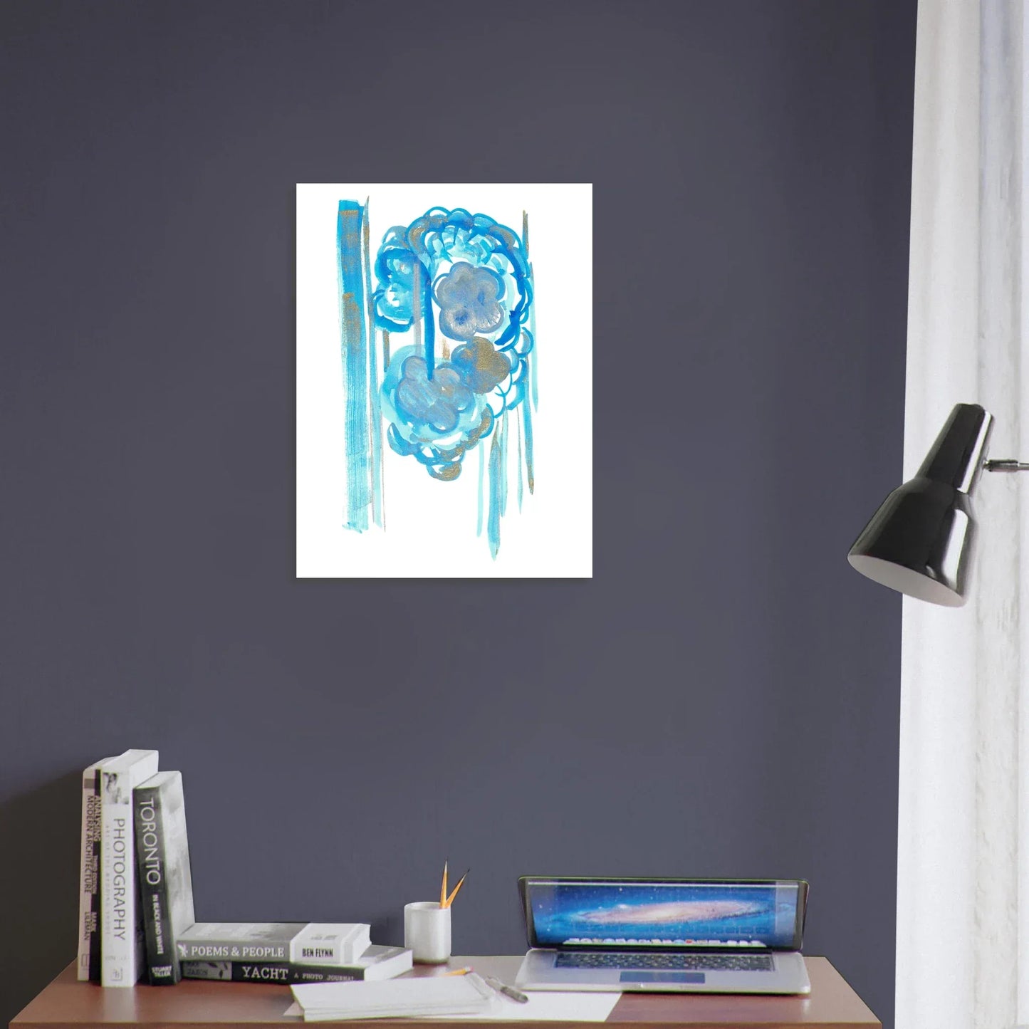 Affiche premium sur papier mat Ocean Bloom – Art mural de qualité supérieure - Laure Leprince - Artiste Peintre