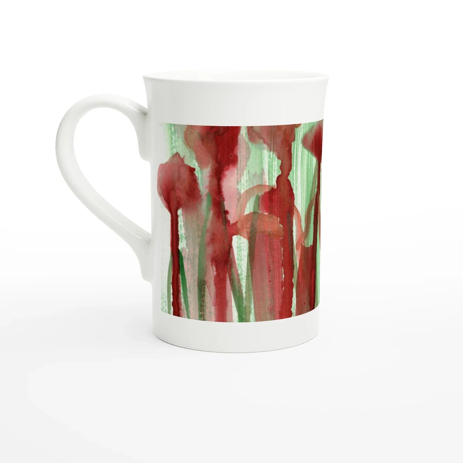 Mug en porcelaine blanche 30 cl Forest Choir – Élégance et finesse intemporelle - Laure Leprince - Artiste Peintre