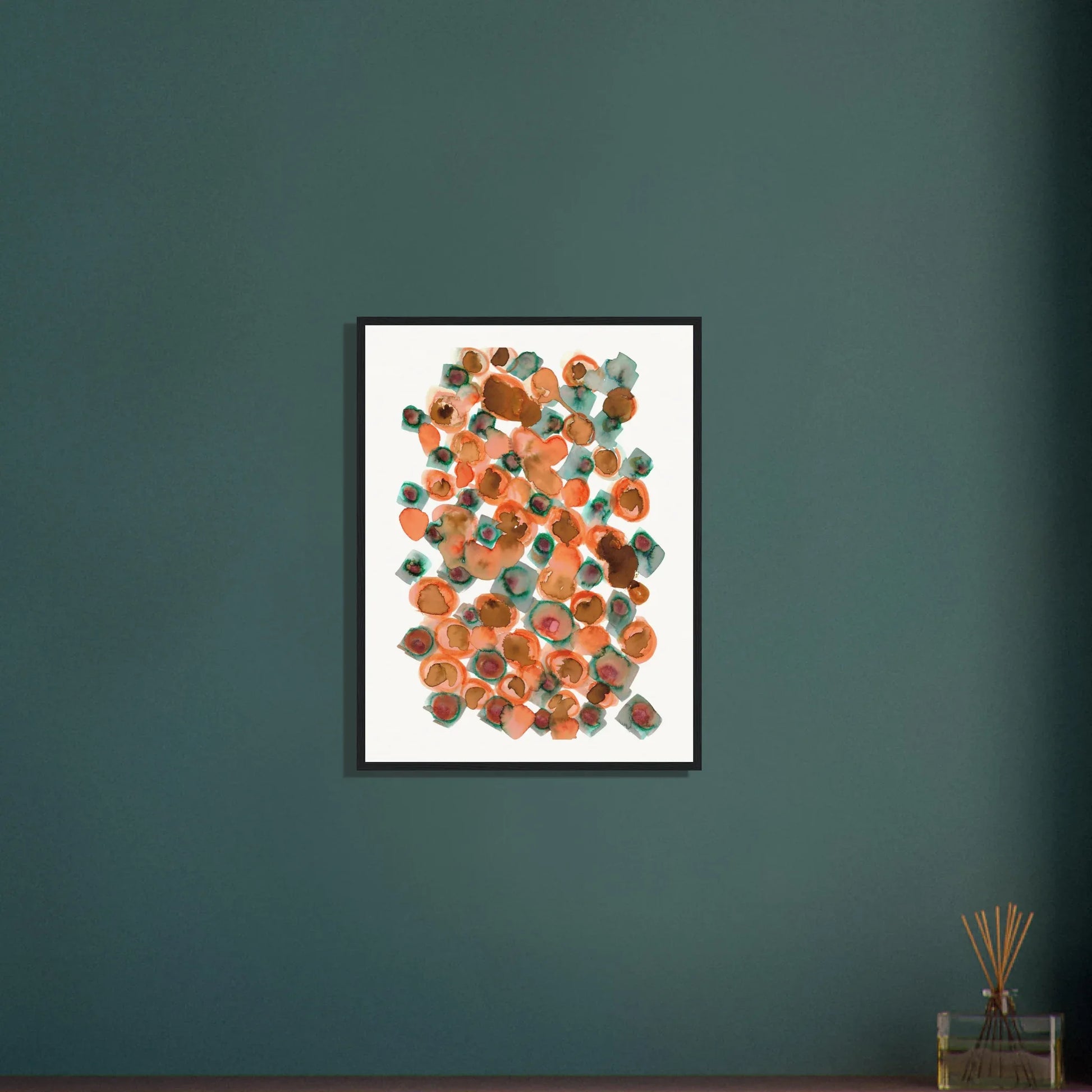 Museum-Quality Matte Paper Wooden Framed Poste Constellation D'ambre - Laure Leprince - Artiste Peintre