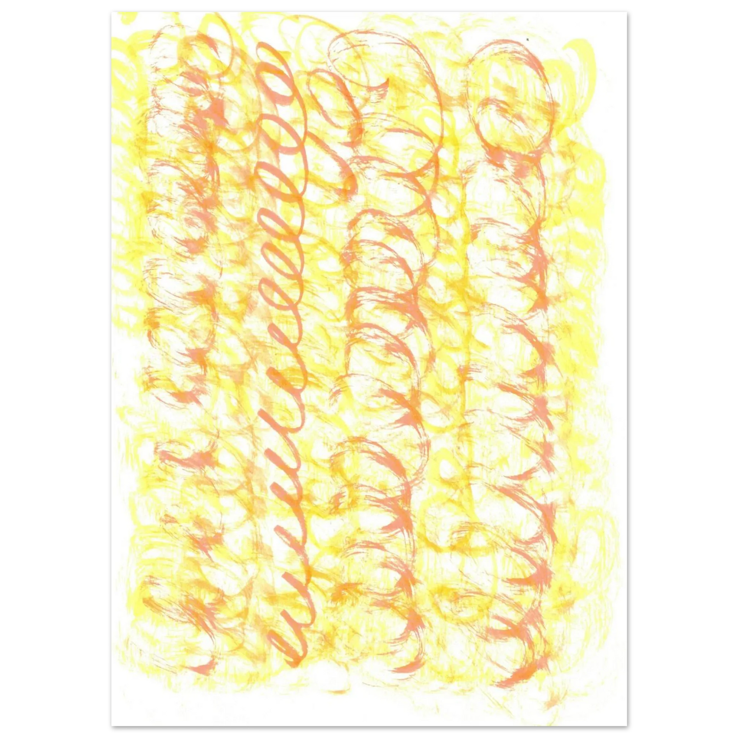 Sun-Kissed Abstract Swirls: Premium Matte Paper Poster - Vibrant Aquarelle Art for Any Space - Laure Leprince - Artiste Peintre