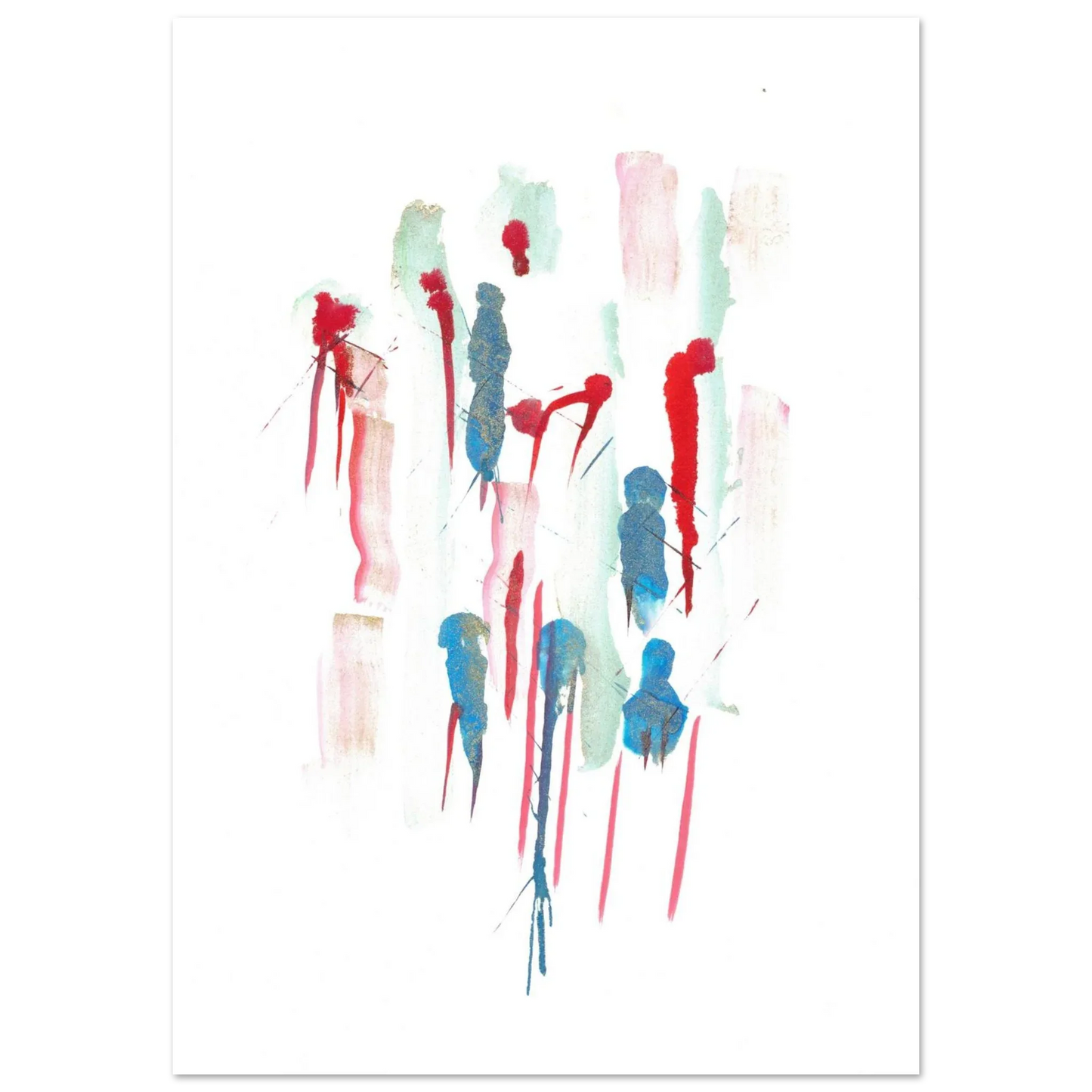 Premium Matte Paper Poster Aquarelle Originale RDJ3-9 - Laure Leprince - Artiste Peintre