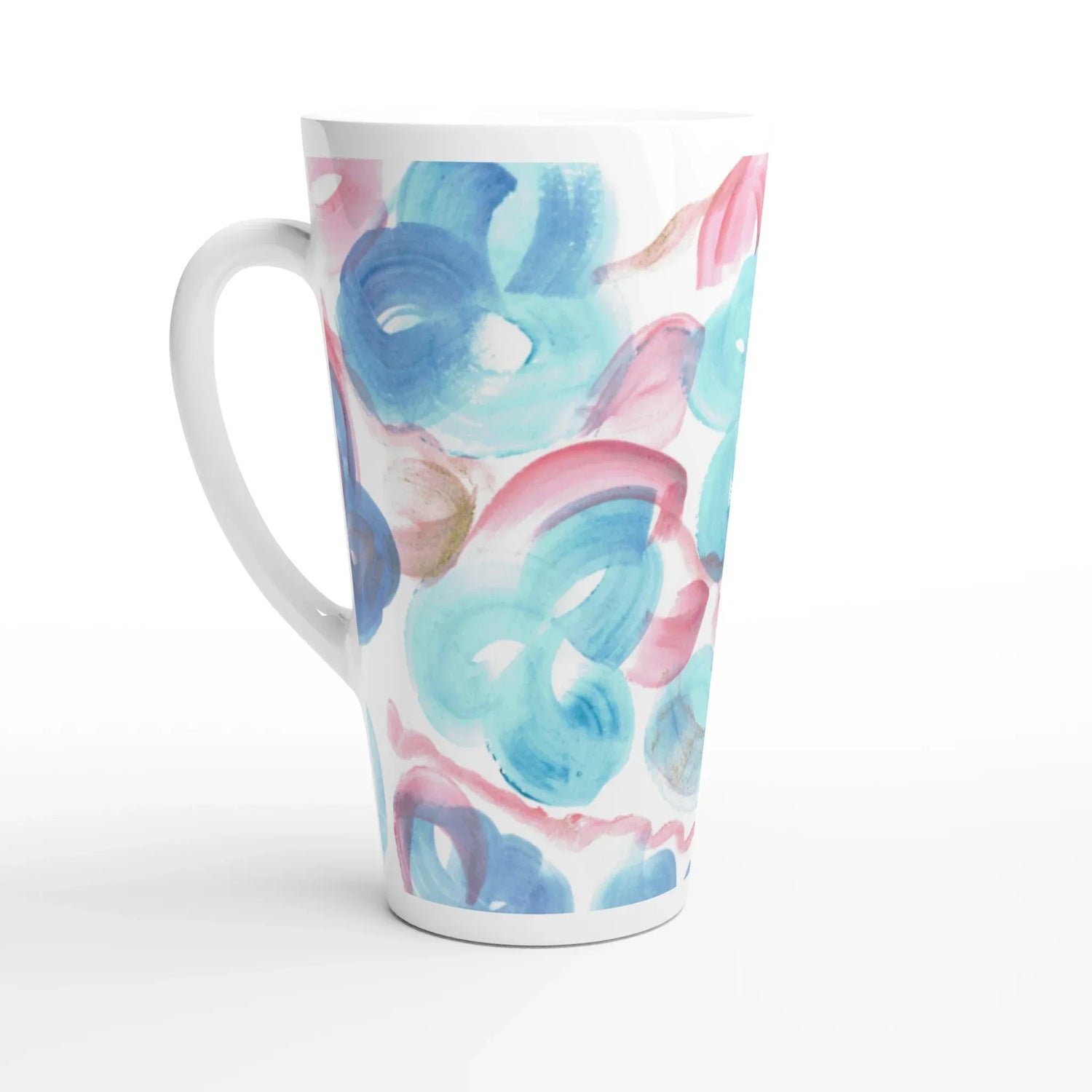 Mug à Latte en Céramique 500 ml Masque – Élégant, durable et brillant - Laure Leprince - Artiste Peintre
