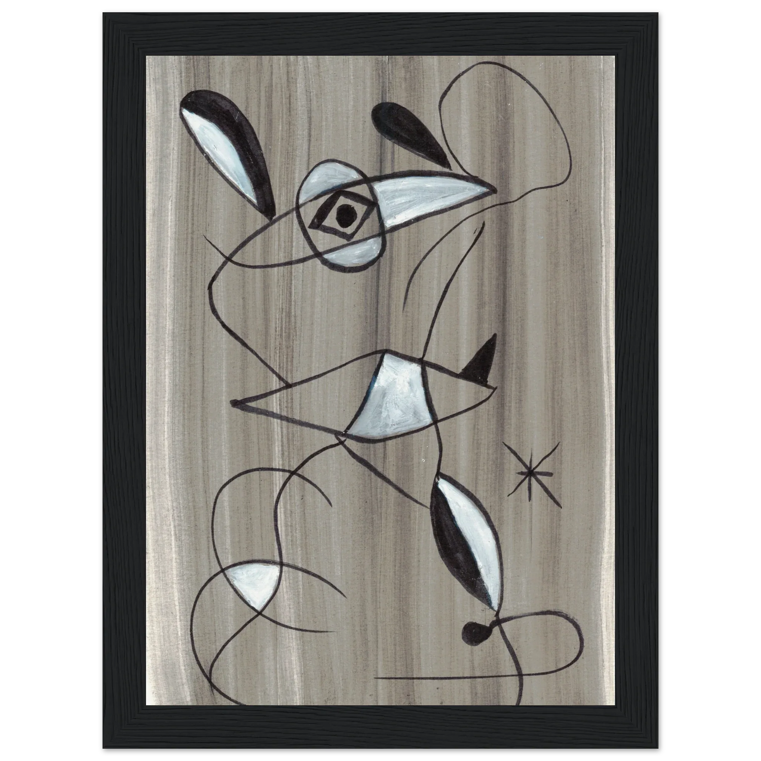 Affiche encadrée bois | Papier mat qualité musée | Aquarelle originale Laure Leprince - Laure Leprince - Artiste Peintre