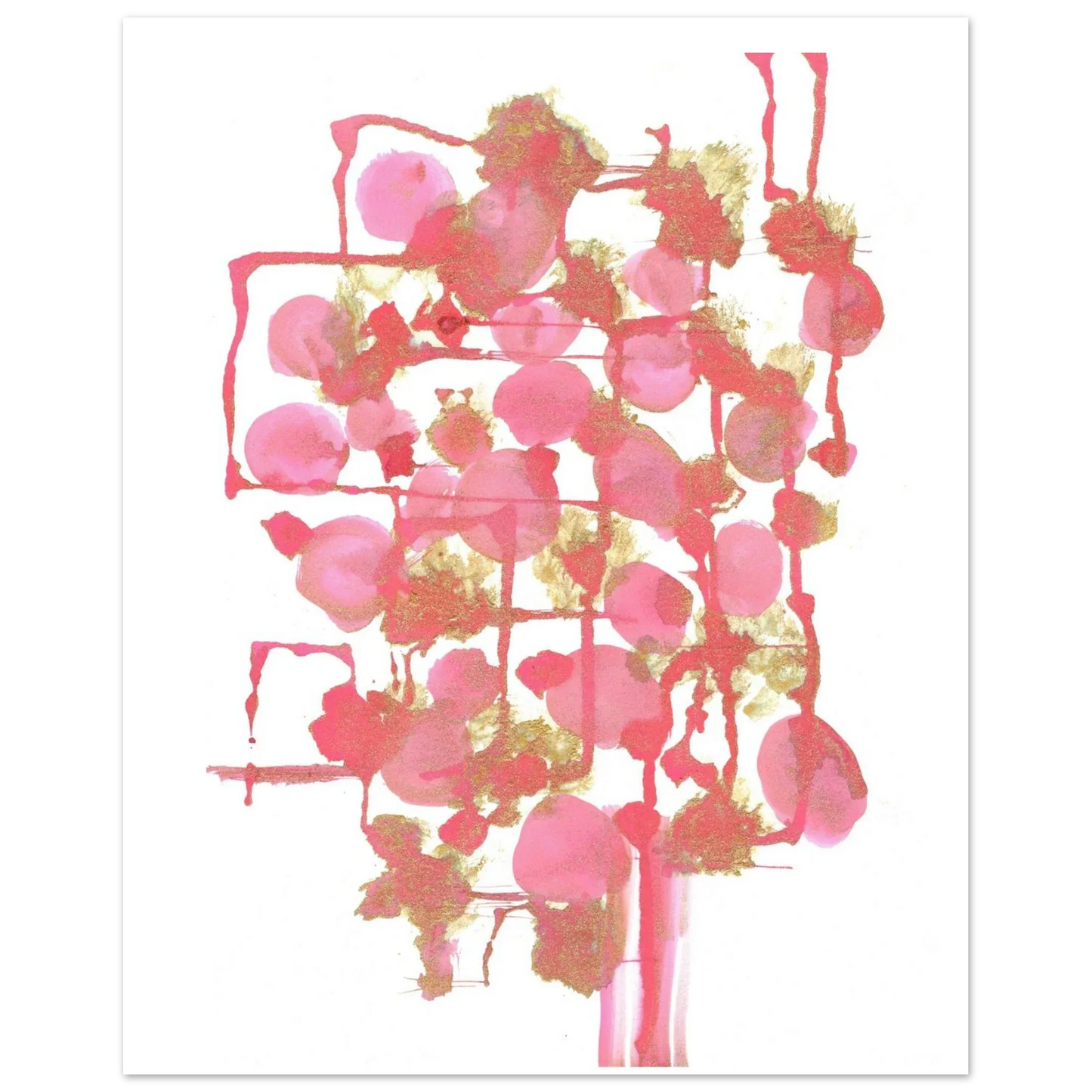 Premium Matte Paper Poster Aquarelle Originale RDJ3-11 - Laure Leprince - Artiste Peintre