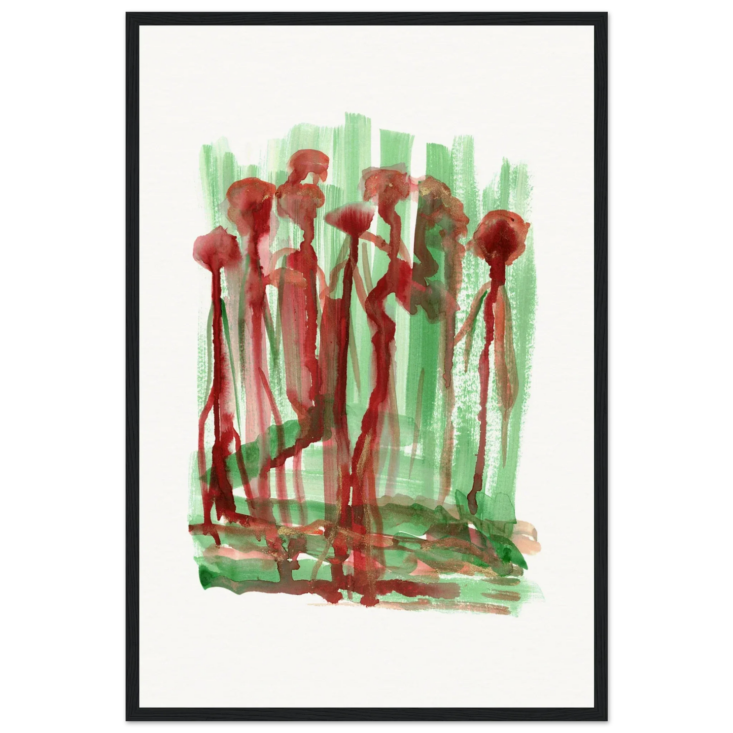 Affiche Encadrée Museum-Quality Matte Paper Wooden Framed Forest Choir - Laure Leprince - Artiste Peintre