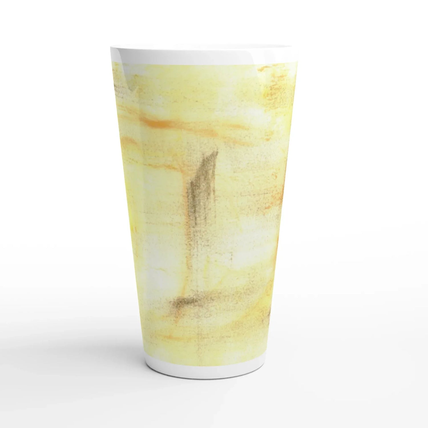 Mug à Latte en Céramique 500 ml Golden Haze – Élégant, durable et brillant - Laure Leprince - Artiste Peintre