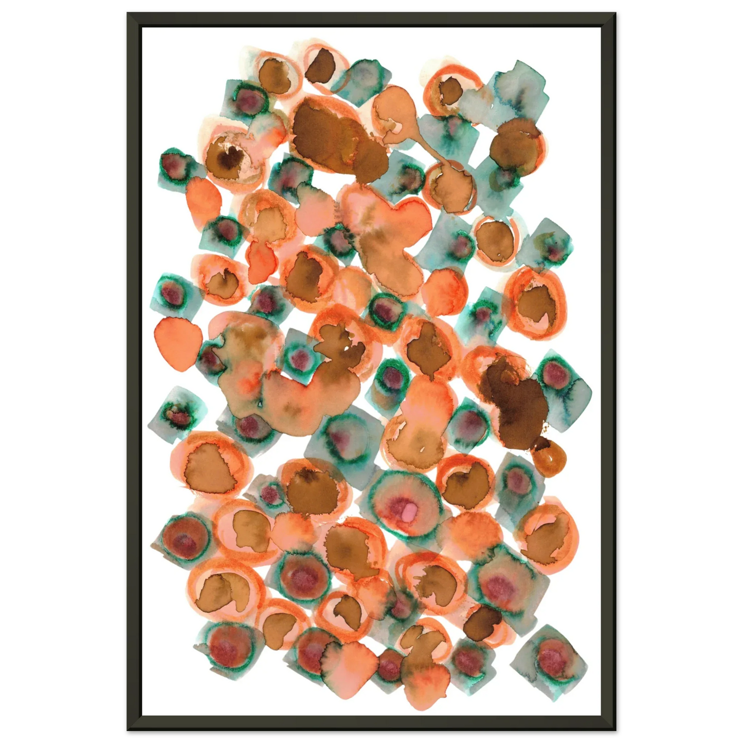 Classic Semi-Glossy Paper Metal Framed Poster Constellation D'ambre - Laure Leprince - Artiste Peintre