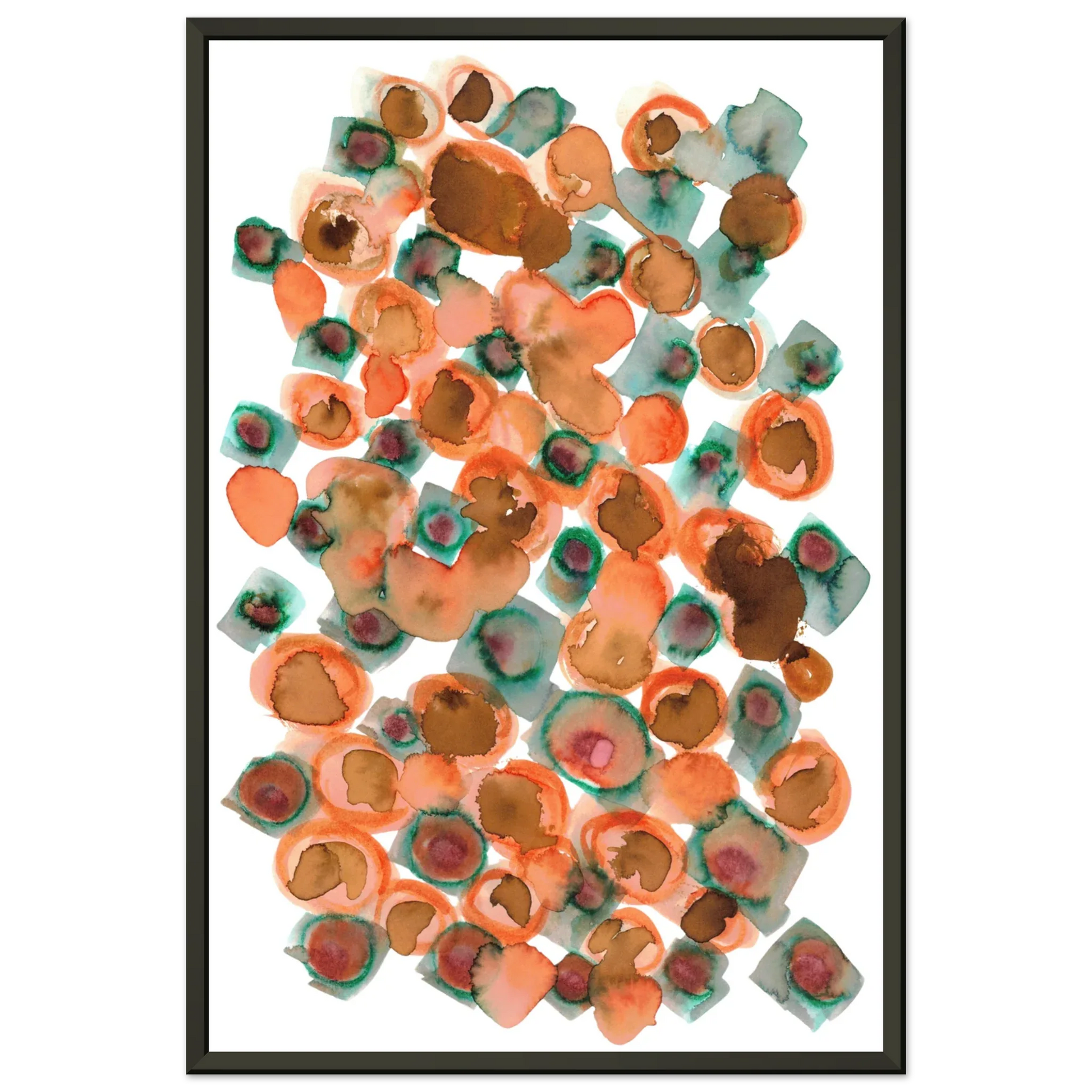 Classic Semi-Glossy Paper Metal Framed Poster Constellation D'ambre - Laure Leprince - Artiste Peintre