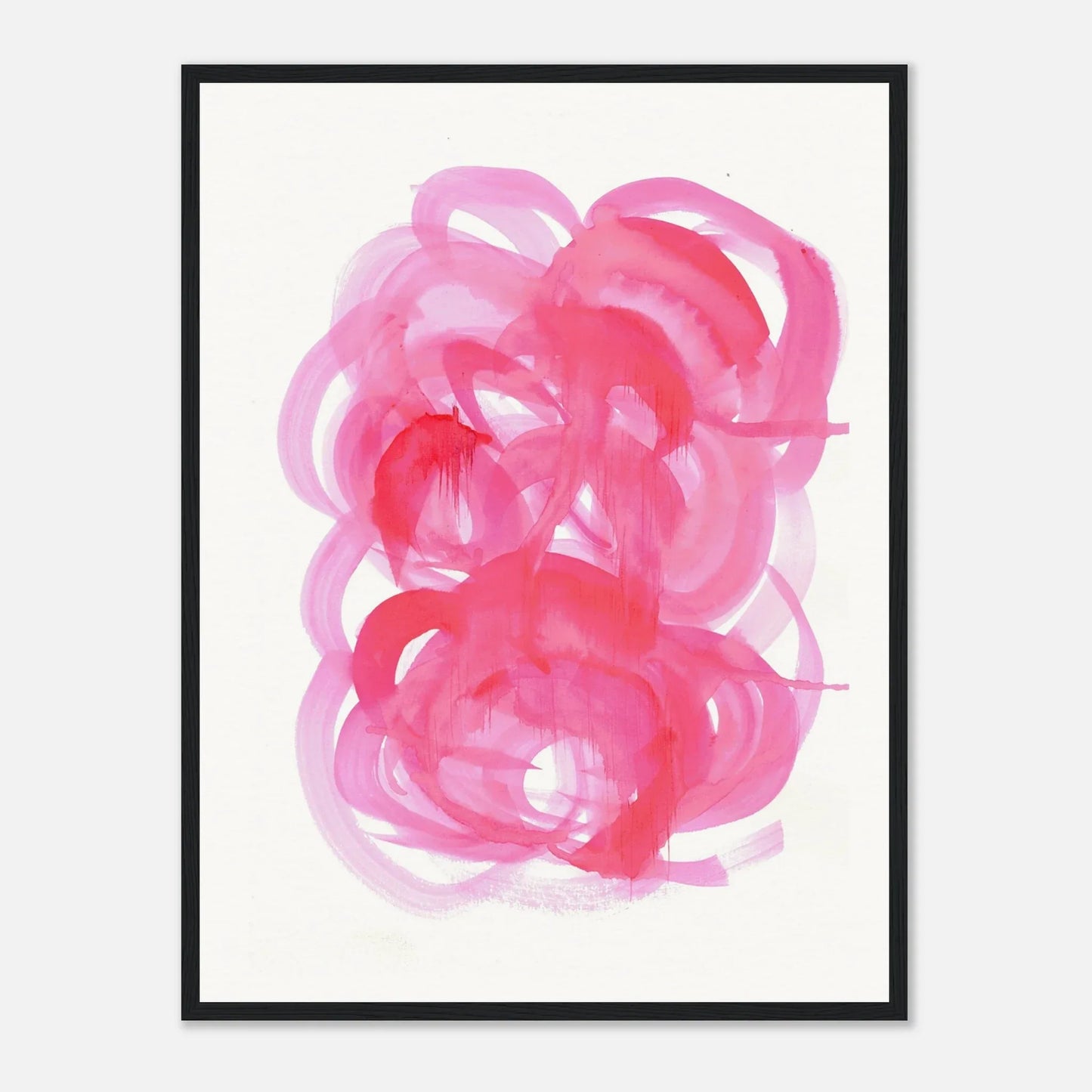 Affiche Encadrée Museum-Quality Matte Paper Wooden Framed Ruby Drift - Laure Leprince - Artiste Peintre
