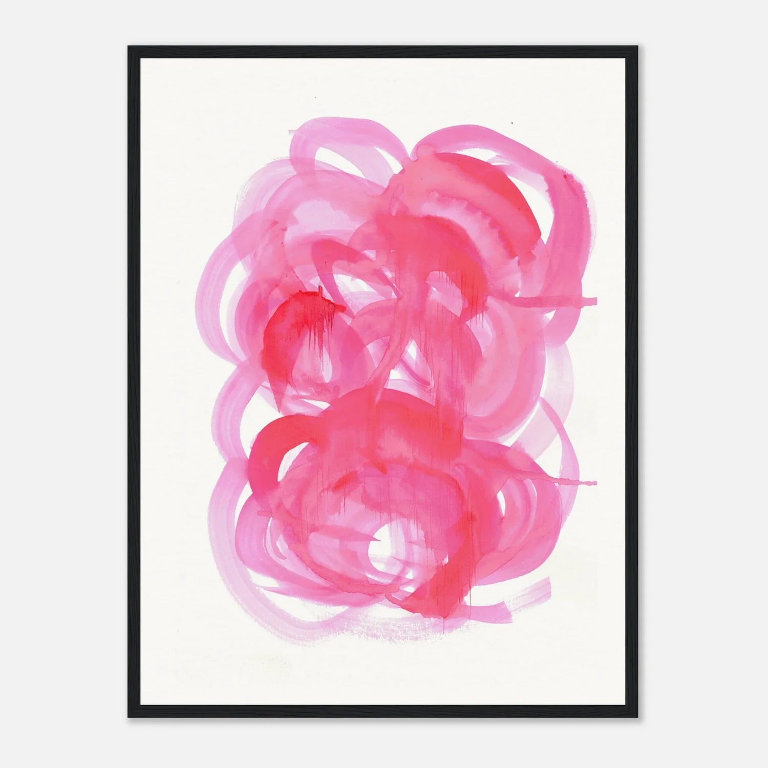 Affiche Encadrée Museum-Quality Matte Paper Wooden Framed Ruby Drift - Laure Leprince - Artiste Peintre