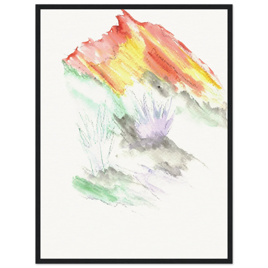 Affiche Encadrée Museum-Quality Matte Paper Wooden Framed Lavander Drift - Laure Leprince - Artiste Peintre
