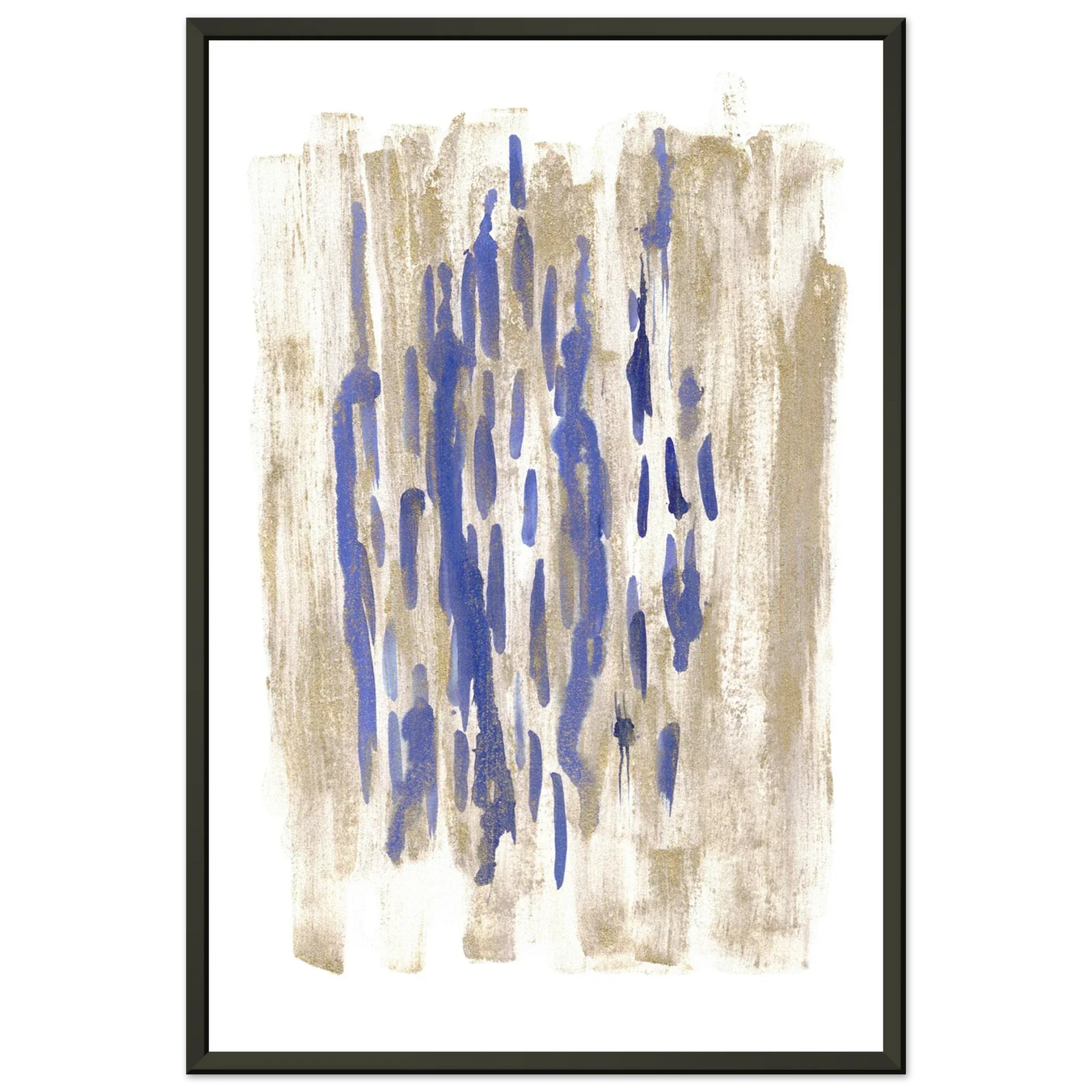 Classic Semi-Glossy Paper Metal Framed Poste Golden Drip - Laure Leprince - Artiste Peintre