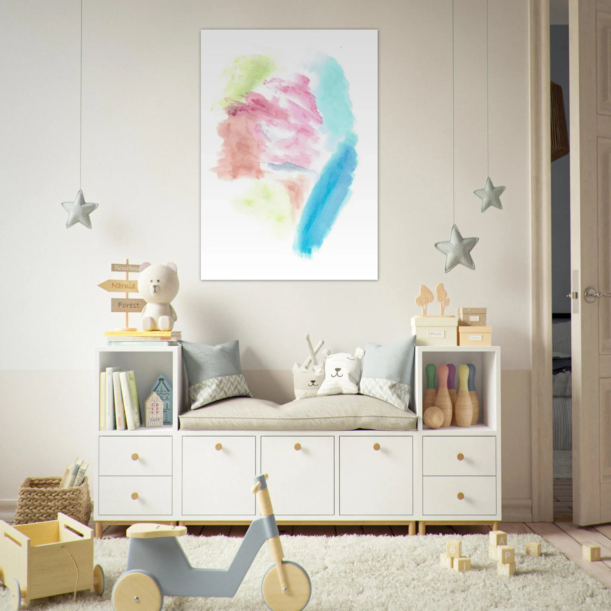 Premium Matte Paper Poster Aquarelle Originale RDJ3-3 - Laure Leprince - Artiste Peintre