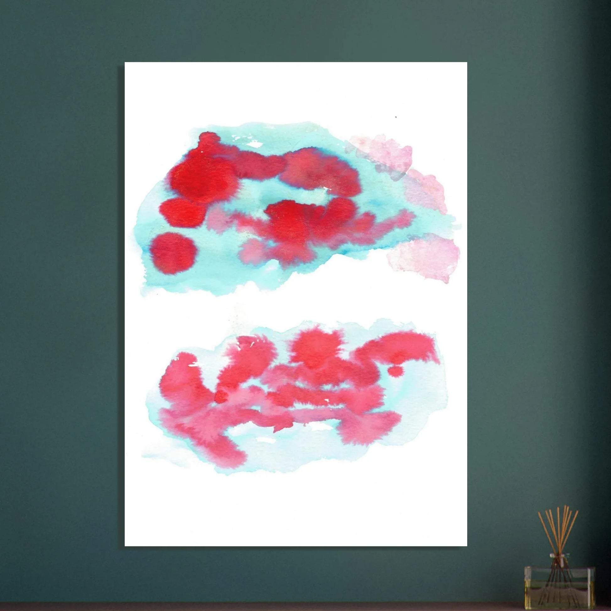Premium Matte Paper Poster Aquarelle Originale RDJ3-7 - Laure Leprince - Artiste Peintre