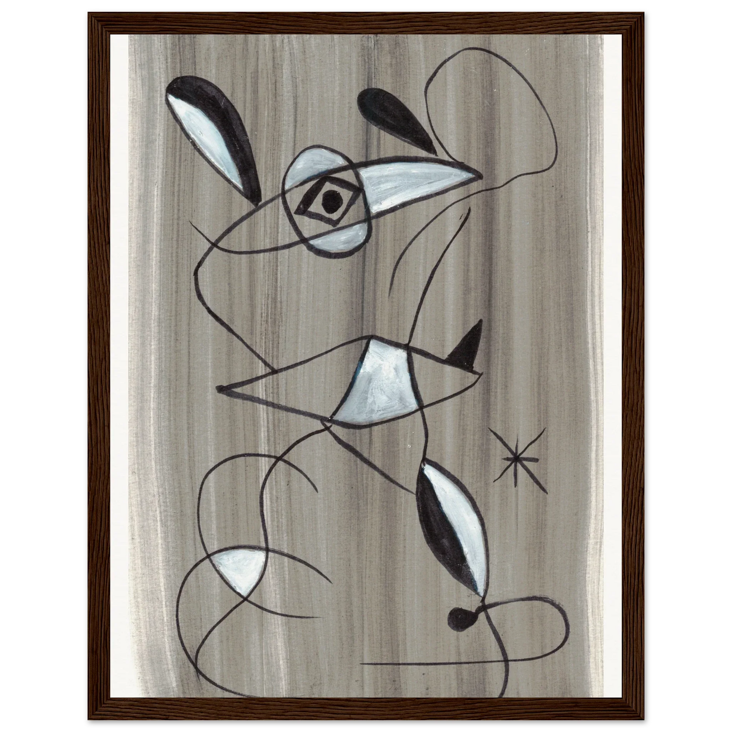 Affiche encadrée bois | Papier mat qualité musée | Aquarelle originale Laure Leprince - Laure Leprince - Artiste Peintre