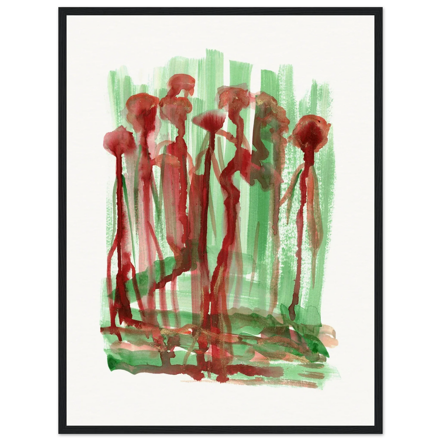 Affiche Encadrée Museum-Quality Matte Paper Wooden Framed Forest Choir - Laure Leprince - Artiste Peintre