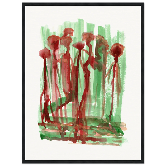 Affiche Encadrée Museum-Quality Matte Paper Wooden Framed Forest Choir - Laure Leprince - Artiste Peintre