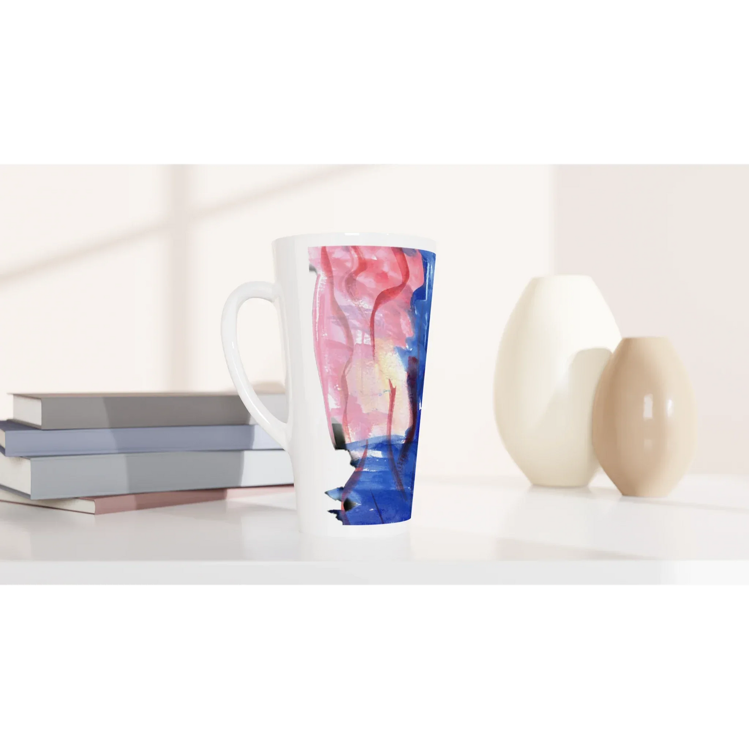 Mug à Latte en Céramique 500 ml Midnigth Siren – Élégant, durable et brillant - Laure Leprince - Artiste Peintre