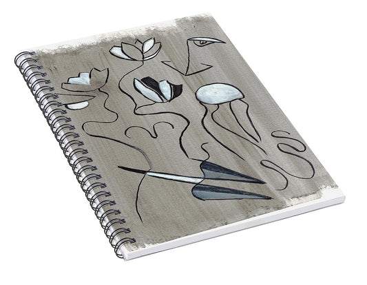 Femme Lotus - Spiral Notebook