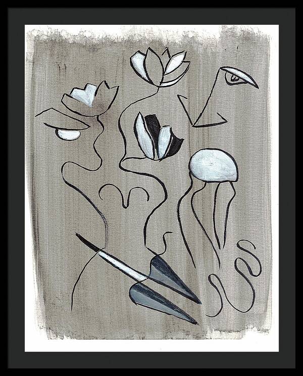 Femme Lotus - Framed Print