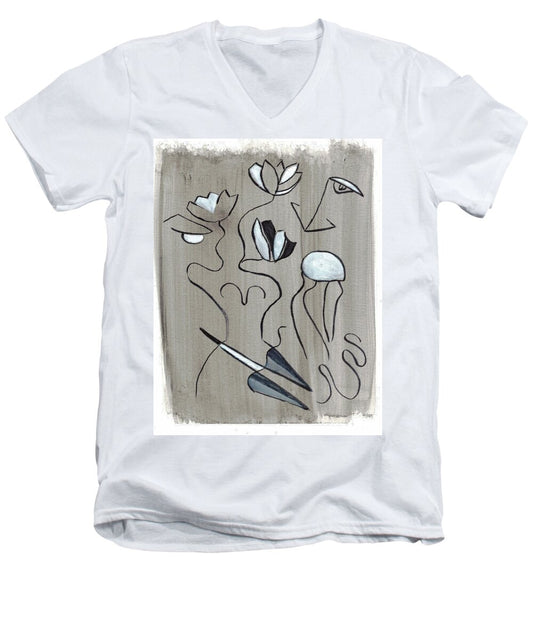 Femme Lotus - Men's V-Neck T-Shirt