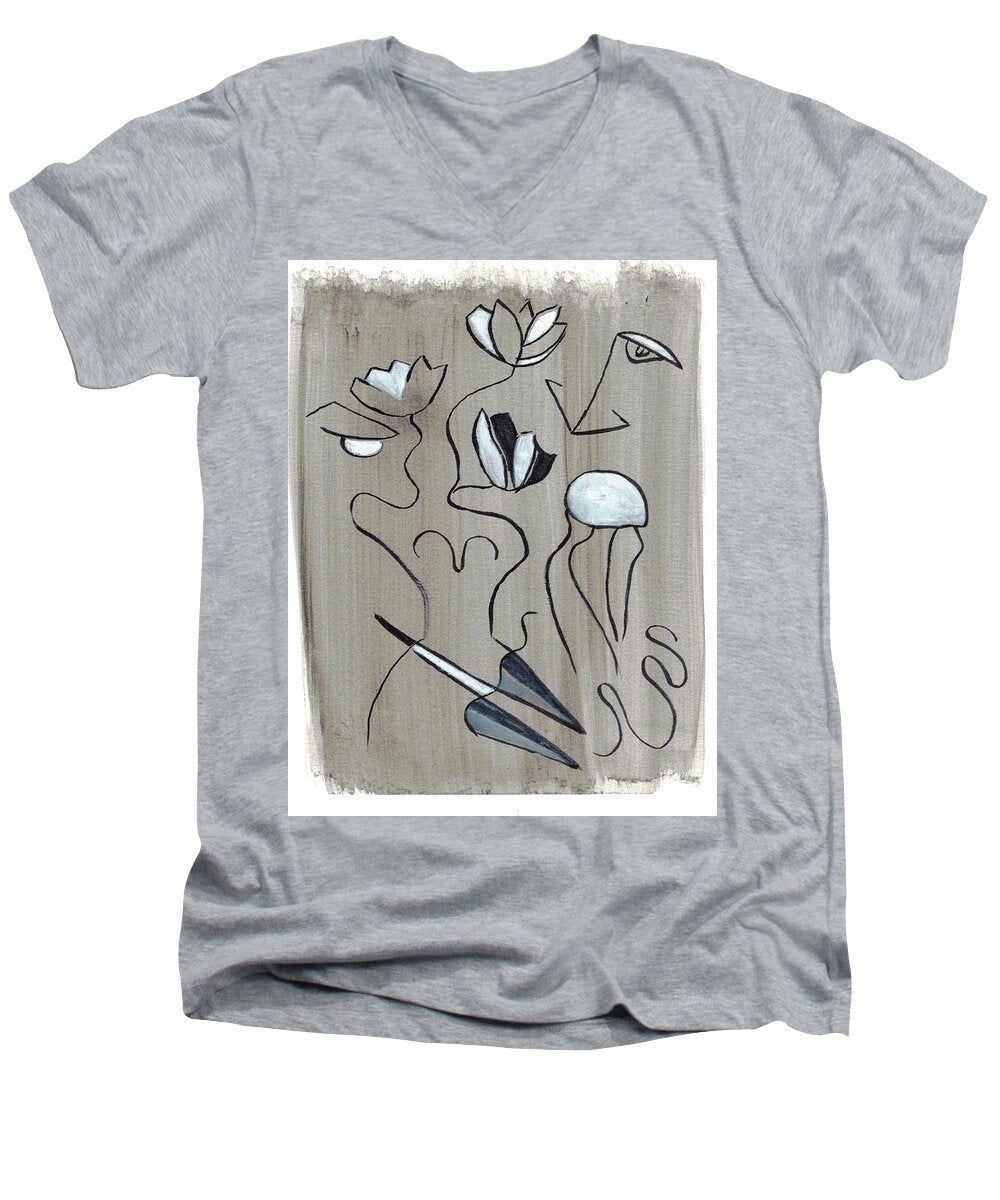Femme Lotus - Men's V-Neck T-Shirt