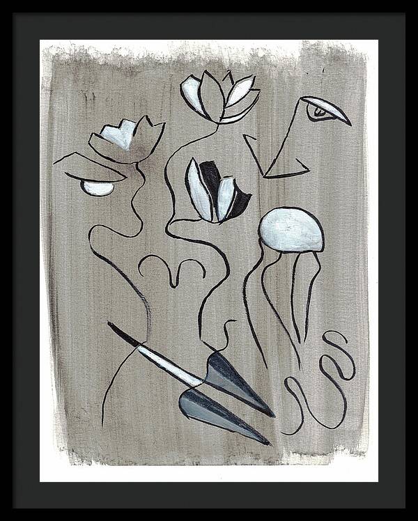 Femme Lotus - Framed Print