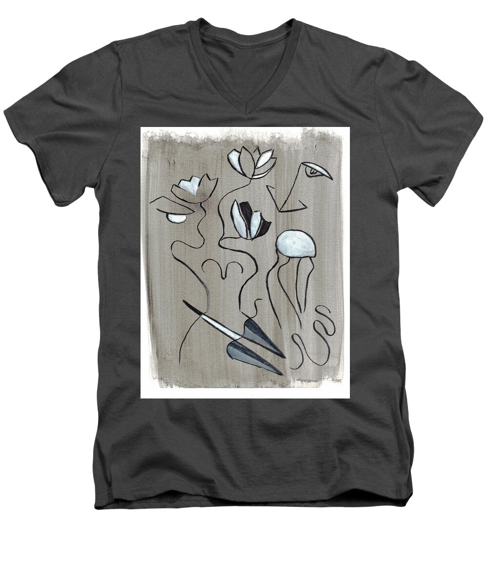 Femme Lotus - Men's V-Neck T-Shirt